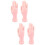 4 Pcs Nail Art Practice Hand Rubber Model With Insertable Tips 7