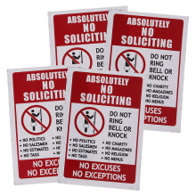 8St Heldere PVC Geen Aanbellen Sticker Voor En Thuis