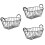 3Pcs Iron Wire Storage Basket For Fruit Eggs Snacks And Sundries 8