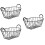 3Pcs Iron Wire Storage Basket For Fruit Eggs Snacks And Sundries 9