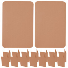 100 Unidades Tarjetas Papel Kraft En Plegables Para