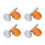 8Pcs Pressure Mounted Baby Gate Adjustable Threaded Spindle Rod 7