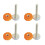 8Pcs Pressure Mounted Baby Gate Adjustable Threaded Spindle Rod 3