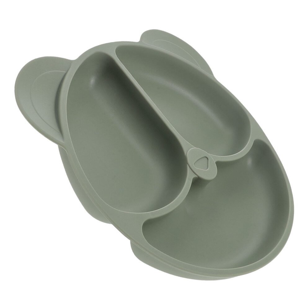 Baby Silicone Suction Plate With Divided Sections For Toddlers Solustre