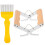 Set Stainless Steel Wood Handle Beekeeping Frame Clip With Fork 5