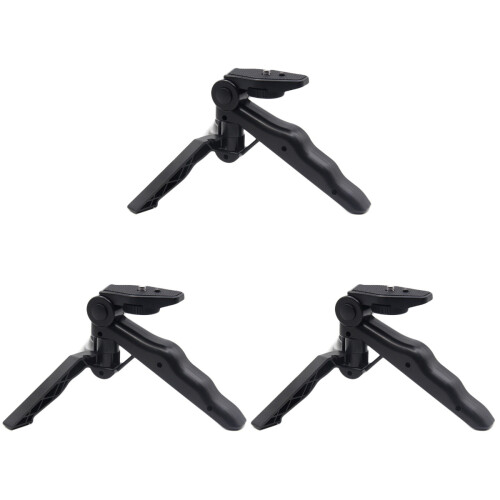 3Pcs Mini Tripod Table Stand For Camera Handheld Self-Timer Live Black 1