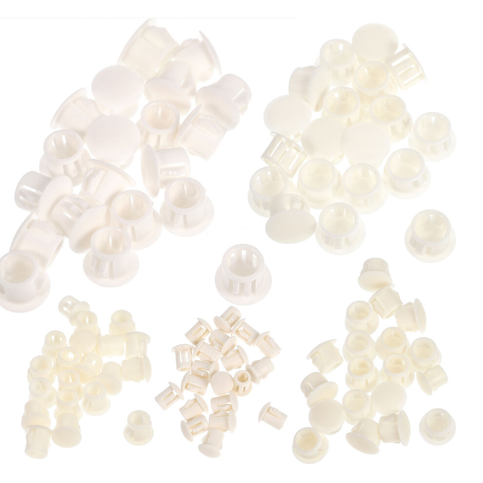200 Pcs Nylon Button Plugs Round Hole Plugs For Furniture Cabinet 031049617874