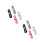 8 Pcs Wall Mounted Shoe Rack Space Saving Plastic Organizer 8