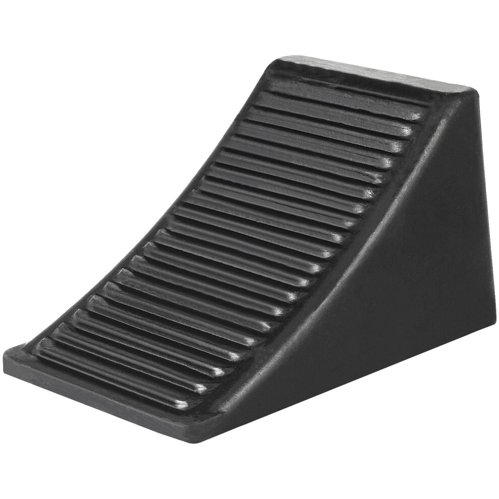 2Pcs Rubber Wheel Chock Heavy Duty Block Kerb Ramp For Vehicles 031049636929