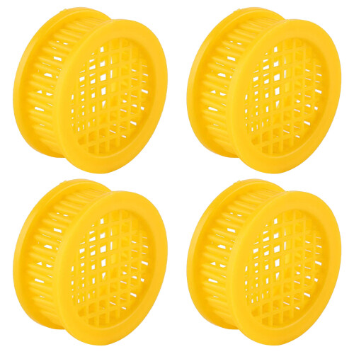 16Pcs Yellow Bee Cell Cups Plastic Bee Breeding Tools for Beekeepers