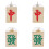2 Pairs Creative Mahjong Design Ear Studs For Girls 1