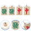 2 Pairs Creative Mahjong Design Ear Studs For Girls 4