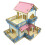 2 Pcs Log Wood Hamster House Double-Layer Storey Detached Villa 1