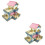 2 Pcs Log Wood Hamster House Double-Layer Storey Detached Villa 6