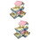 2 Pcs Log Wood Hamster House Double-Layer Storey Detached Villa 7