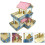 2 Pcs Log Wood Hamster House Double-Layer Storey Detached Villa 10