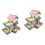 2 Pcs Log Wood Hamster House Double-Layer Storey Detached Villa 4