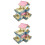 2 Pcs Log Wood Hamster House Double-Layer Storey Detached Villa 5