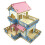 2 Pcs Log Wood Hamster House Double-Layer Storey Detached Villa 9