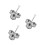 3Pcs Stainless Steel 3 Cup Egg Cooker Round Poached Egg Molds 7