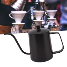 Kleiner Gooseneck-Pour-Over-Wasserkocher, 350 ml, Schwarz