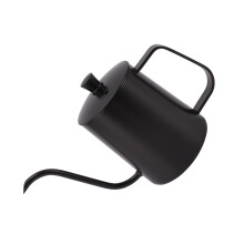 Kleiner Gooseneck-Kaffeekessel zum Aufgießen 600 ml Schwarz