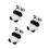 3Pcs Plush Panda Car Ornament For Wiper Handle Decoration 10