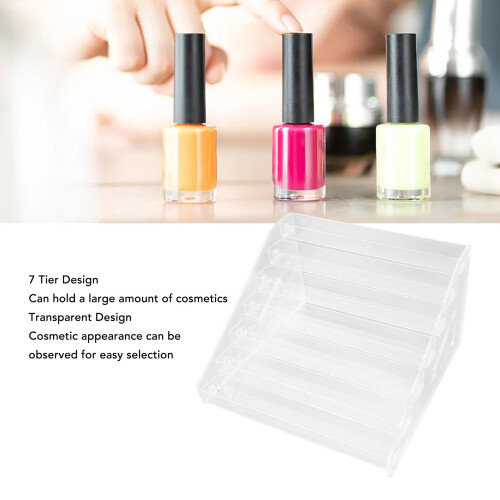Acryl 7-Etagen Nagellack-Displayregal klar 2