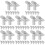 64 Pcs Small Scaffolding Replacement Parts Fixed Pin 1245mm 9