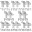 64 Pcs Small Scaffolding Replacement Parts Fixed Pin 1245mm 11