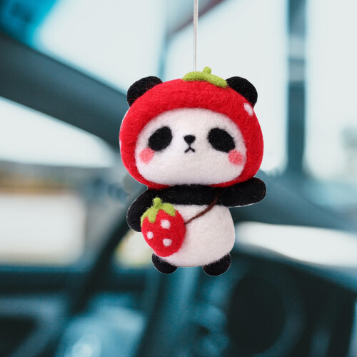 2 Sets Panda Needle Felting Kits For Beginners Wool Felt Toy 2