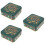3Pcs Christmas Tinplate Candy Cookie Box With Lids 9