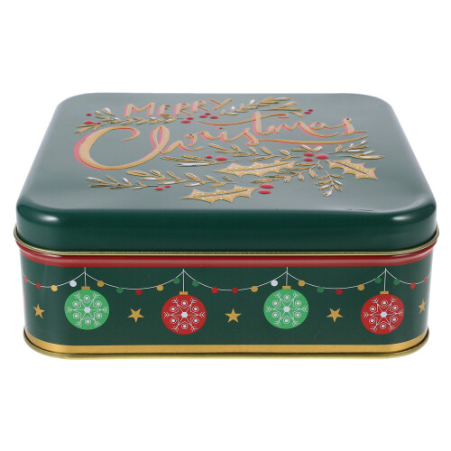 3Pcs Christmas Tinplate Candy Cookie Box With Lids 1