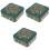 3Pcs Christmas Tinplate Candy Cookie Box With Lids 5
