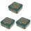 3Pcs Christmas Tinplate Candy Cookie Box With Lids 4