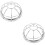 2Pcs Stainless Steel Fire Sprinkler Protective Bracket Cage Cover 8