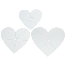 15 Pcs Acrylic Patchwork Rulers Simple Heart Shape Stitching Tool