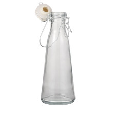 2Stk Glasflasche Brauflasche Mit Stopfen Getränkeflasche Ölfalsche