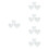 15 Pcs Acrylic Patchwork Rulers Simple Heart Shape Stitching Tool 3