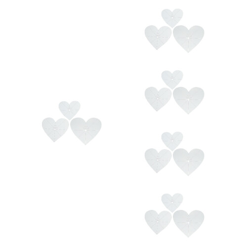 15 Pcs Acrylic Patchwork Rulers Simple Heart Shape Stitching Tool 2