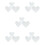 15 Pcs Acrylic Patchwork Rulers Simple Heart Shape Stitching Tool 8