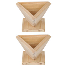 2Stk Holz-Reisball-Modelle, Einfache Zongzi-Formen, Bunt