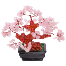 Crystal Bonsai: Rosa Quarz Feng Shui Geldbaum Für Und Reichtum