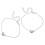 2 Pcs Alloy Turtle Anklet Silver Beach Antique Tortoise Pendant 1