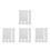 3200 Pcs Double Sided Adhesive Dots Clear Removable For Wall Hanging 4