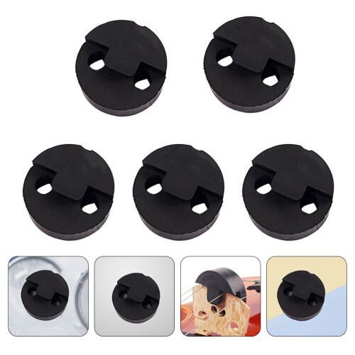 5Pcs Rubber Round Violin Practice Mute 2