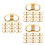 30 Pcs Earring Backs For Droopy Ears Adjustable Heavy Earring Support 9