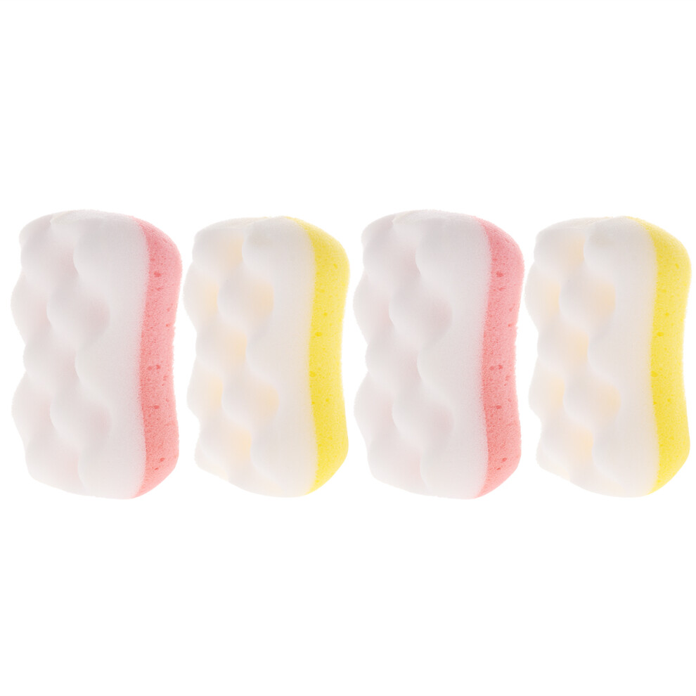 Iplusmile 16 Pcs Shower Bath Brushes Skin-Friendly Sponges Scrubbers For Home