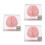 30Pcs Halloween Acrylic Drink Coasters Transparent Brain Pattern 7