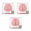 30Pcs Halloween Acrylic Drink Coasters Transparent Brain Pattern 5